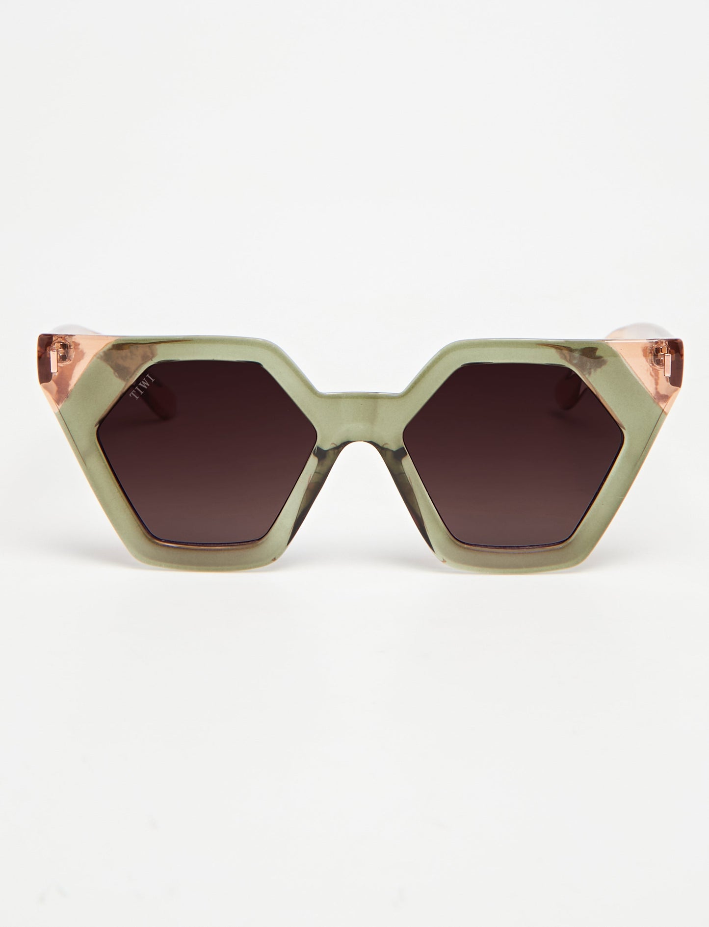 HEXAGON II Sunglasses Available in more colors Bicolor Shiny Green Pink  