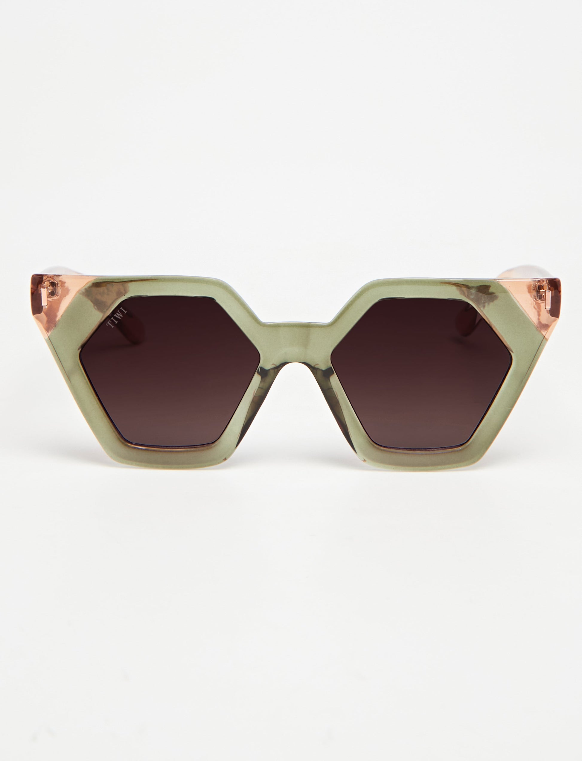 HEXAGON II Sunglasses Available in more colors Bicolor Shiny Green Pink  