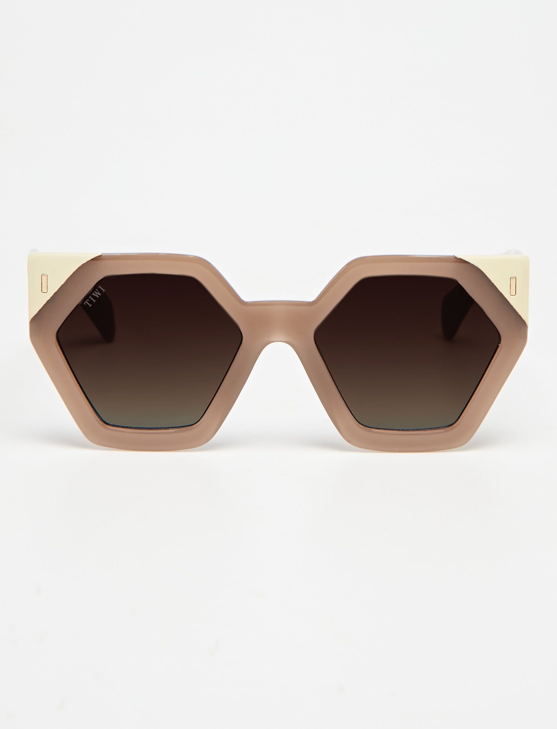 HEXAGON I Sunglasses Available in more colors Shiny Coconut Beige  