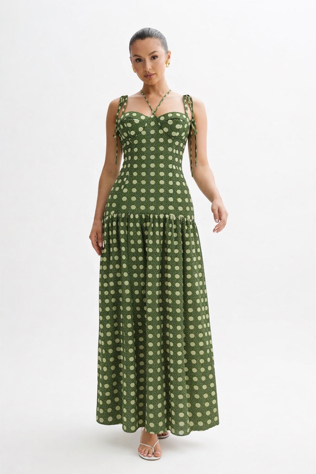 DRESS MOMPOSINA GREEN