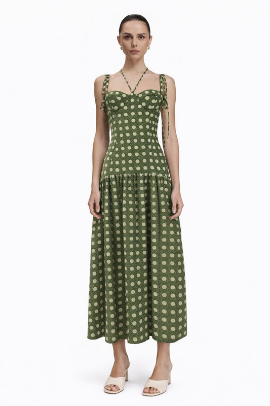 DRESS MOMPOSINA GREEN