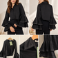 LONG SLEEVE  VIÑA TOP BLACK