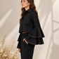 LONG SLEEVE  VIÑA TOP BLACK