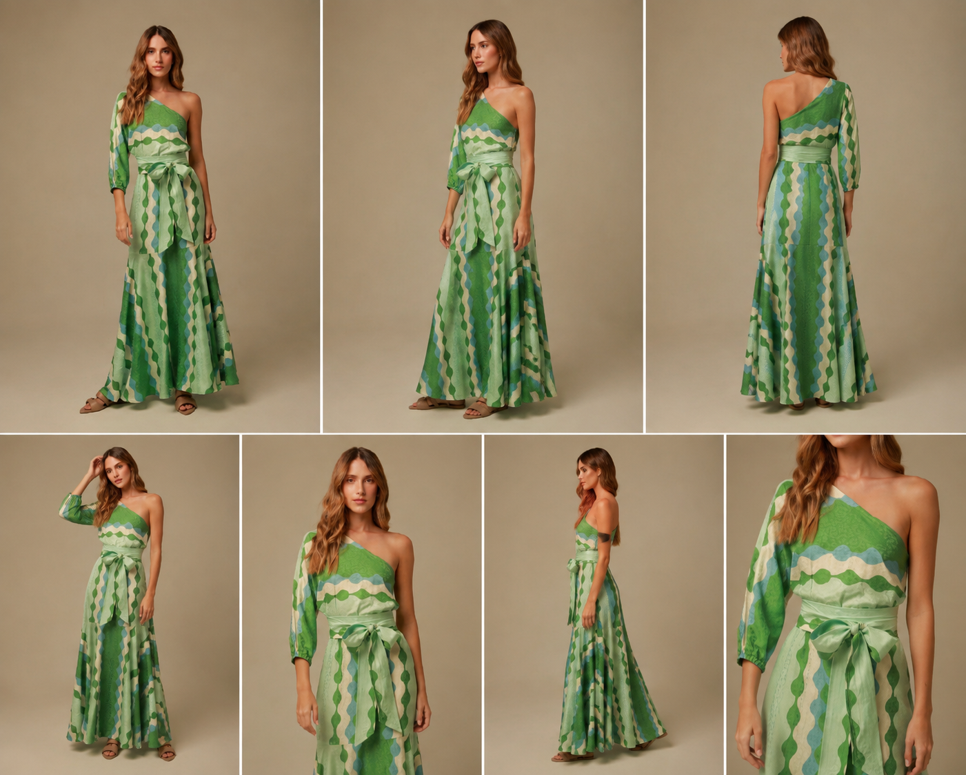 ISABELA DRESS (Green Print)