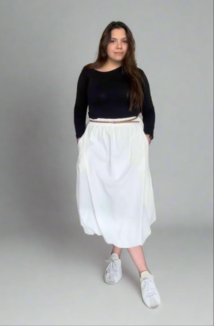 BULB OFF WHITE SKIRT