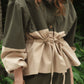 NEO SHIRT GREEN + BEIGE