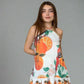 Cayena Dress In Orange Print