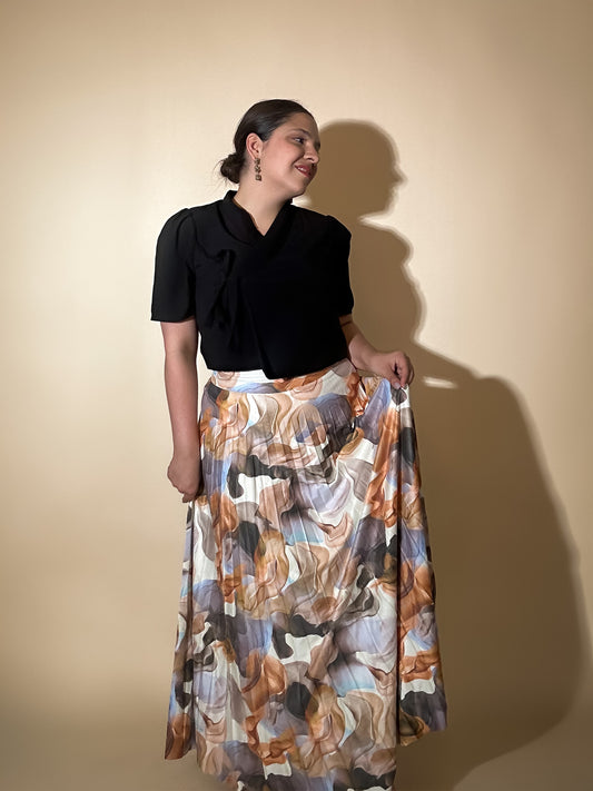 Lavender Pleated Skirt
