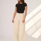 El pantalón Ivory estiliza todo tipo de figura y es ideal como base para diversos looks, combinando perfectamente con prendas tanto casuales como elegantes. El material es Blend de Algodón y Lyocell, logrando una tela suave y cómoda. 