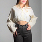 Cropped Shirt Long Sleeve