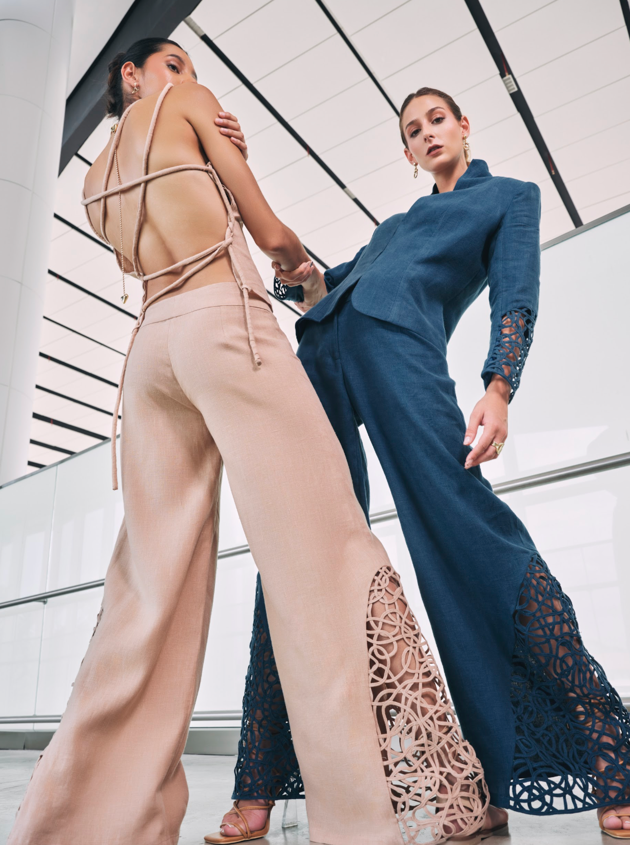 Backless Blouse with Strap