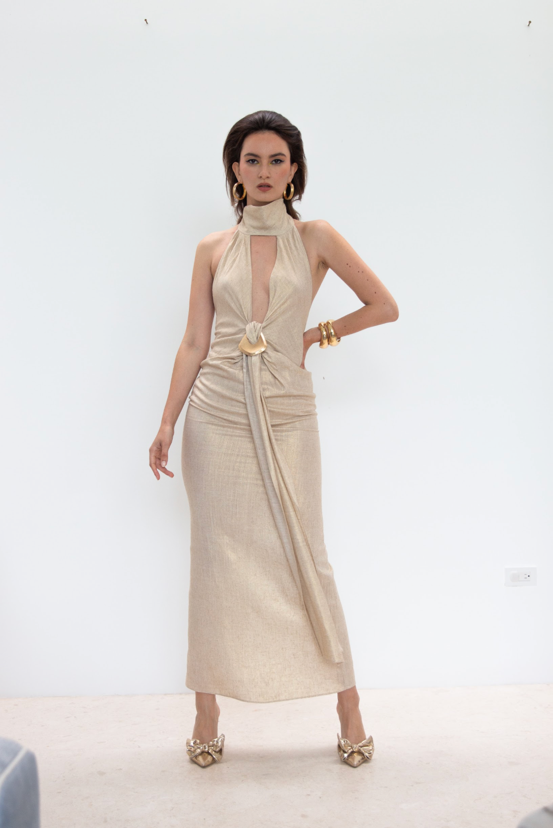 DABADI DRESS (2 COLORS, GOLD OR BLUE)
