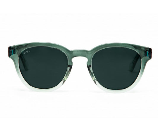 CANNES Sunglasses Available in more colors Shiny Gradient Green with Green Lenses  