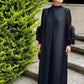 Long Sleeve Transversal Pleat Dress