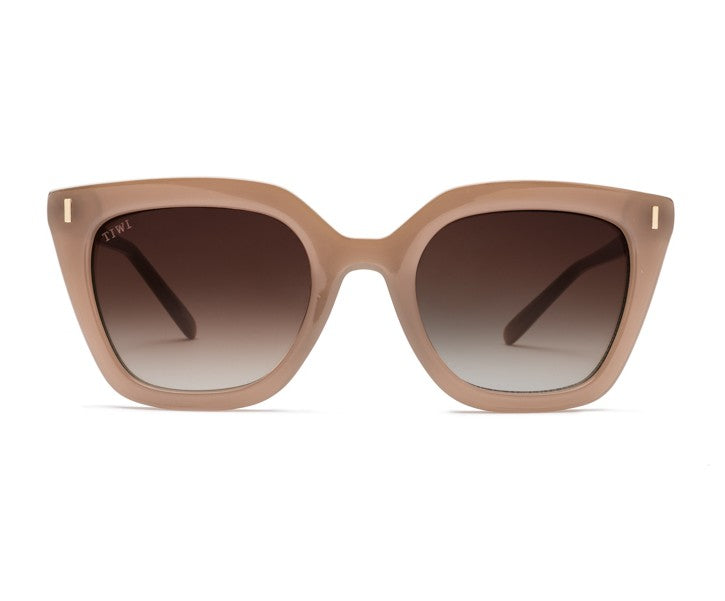 HALE Sunglasses Available in more colors Shiny Coconut beige top line  