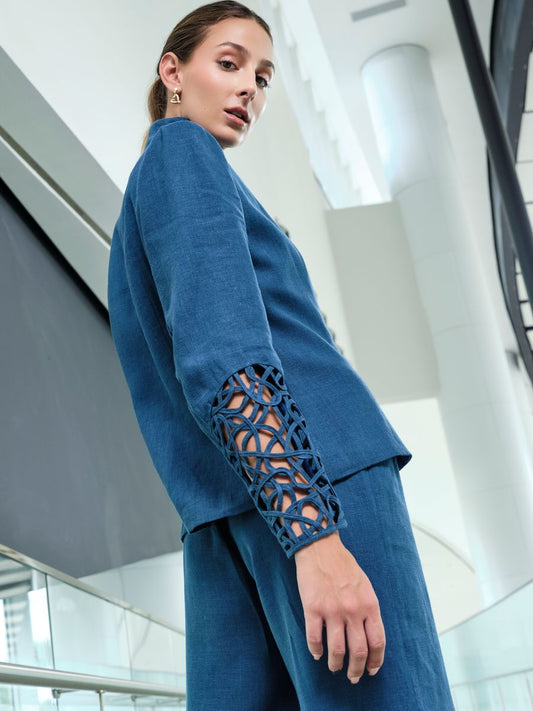 COCOON CUTWORK JACKET