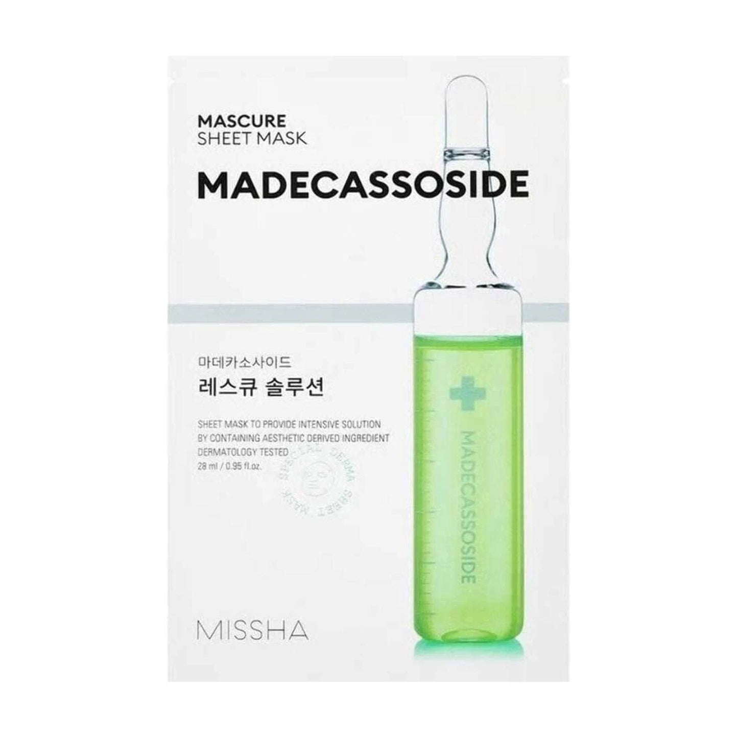 MADECASSOSIDE MASCURE RESCUE SOLUTION SHEET MASK
