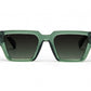 TOKIO Sunglasses Available in more colors Shiny Green with Green Gradient Lenses  