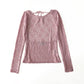 BE MINE top de encaje rosa