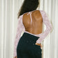 BE MINE top de encaje rosa