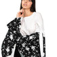 Camisa de manga acampanada con estampado floral