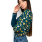 Camisa de algodón con estampado irregular