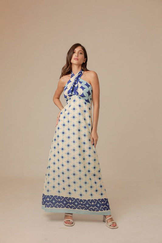 Emma Maxi- Blue Print