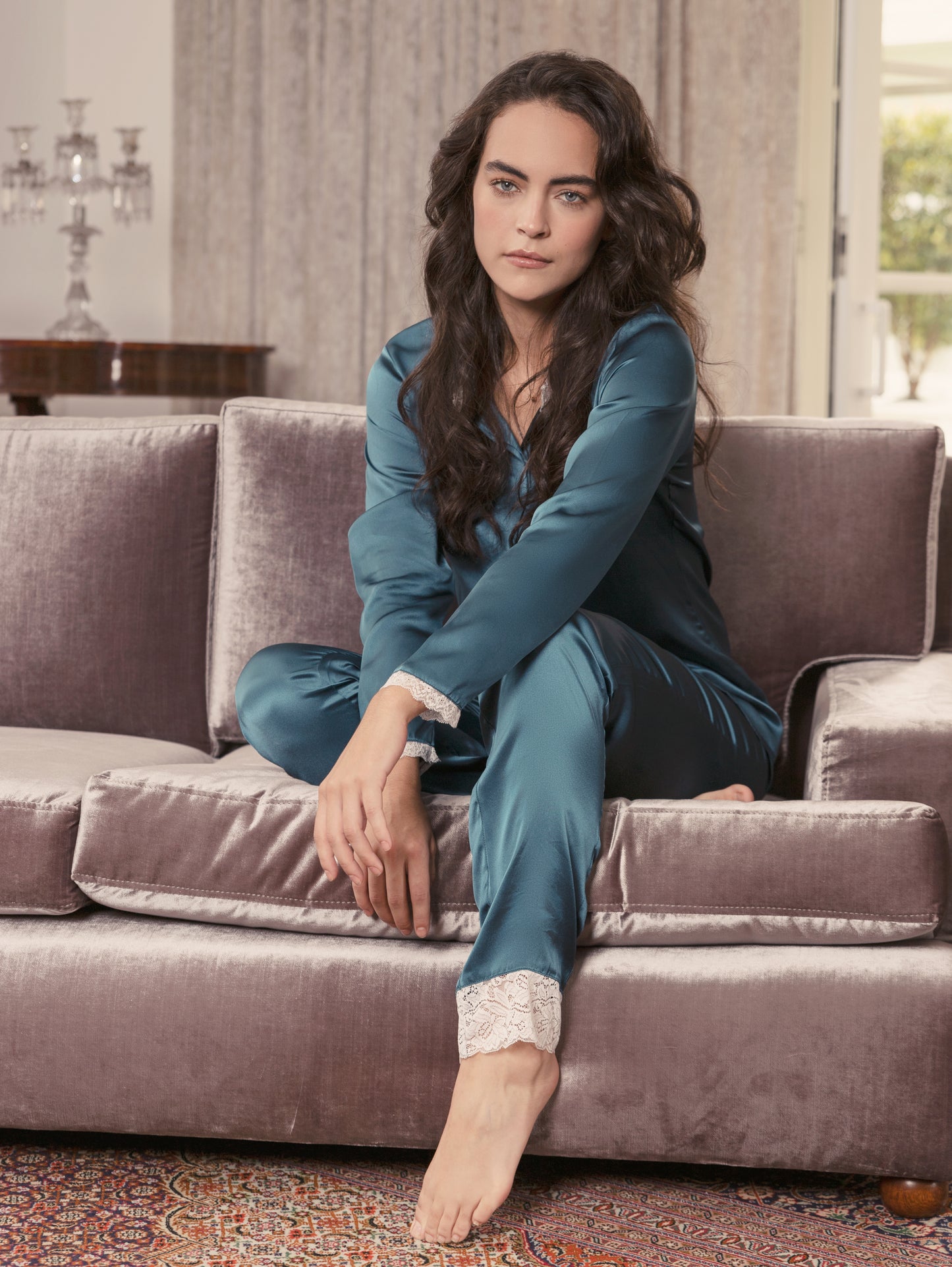 Claude Long Pants in Petroleum