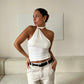 ALEXA HALTER TOP ivory